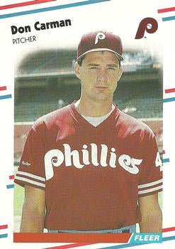 #300 Don Carman - Philadelphia Phillies - 1988 Fleer Baseball
