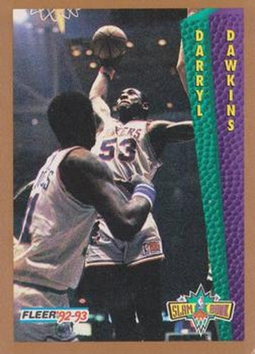 #300 Darryl Dawkins - Philadelphia 76ers - 1992-93 Fleer Basketball