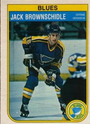 #300 Jack Brownschidle - St. Louis Blues - 1982-83 O-Pee-Chee Hockey