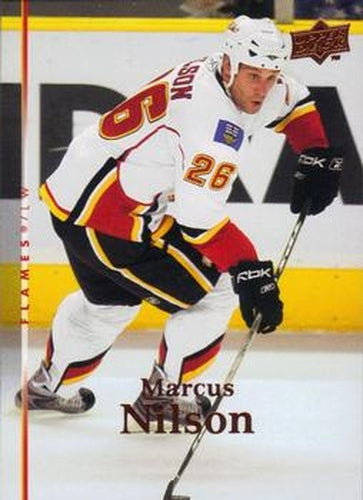 #300 Marcus Nilson - Calgary Flames - 2007-08 Upper Deck Hockey