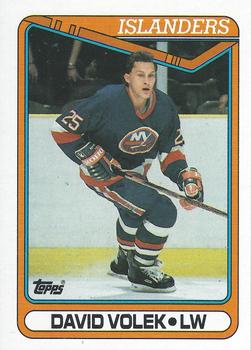#300 David Volek - New York Islanders - 1990-91 Topps Hockey