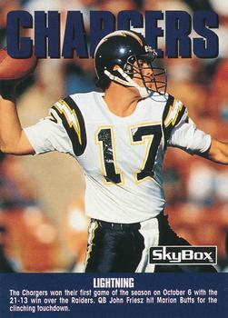 #300 John Friesz - San Diego Chargers - 1992 SkyBox Impact Football