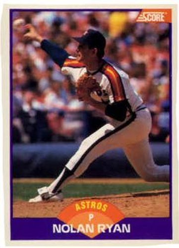 #300 Nolan Ryan - Houston Astros - 1989 Score Baseball