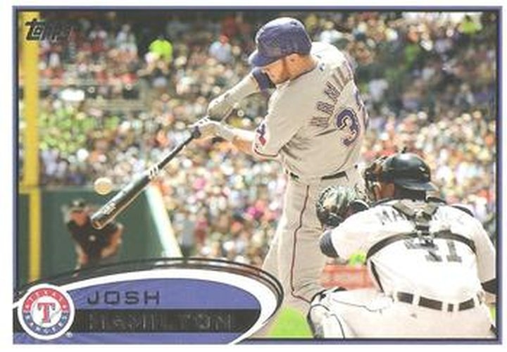 #300 Josh Hamilton - Texas Rangers - 2012 Topps Baseball