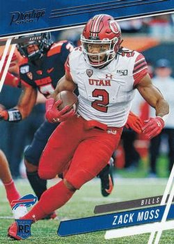 #300 Zack Moss - Buffalo Bills - 2020 Panini Prestige Football