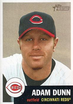 #300 Adam Dunn - Cincinnati Reds - 2002 Topps Heritage Baseball
