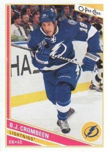 #300 B.J. Crombeen - Tampa Bay Lightning - 2013-14 O-Pee-Chee Hockey