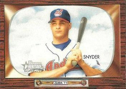 #300 Brad Snyder - Cleveland Indians - 2004 Bowman Heritage Baseball