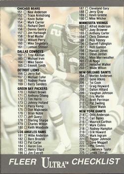 #300 Checklist: 151-300 - 1991 Ultra Football