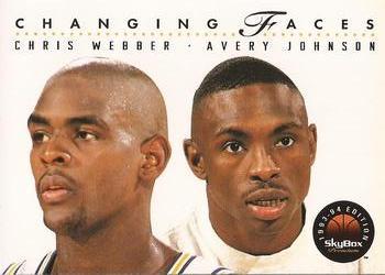 #300 Chris Webber / Avery Johnson - Golden State Warriors - 1993-94 SkyBox Premium Basketball