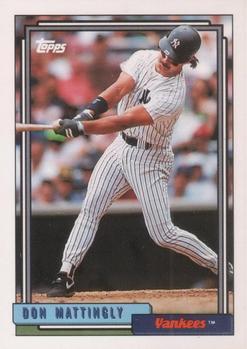 #300 Don Mattingly - New York Yankees - 1992 Topps Baseball