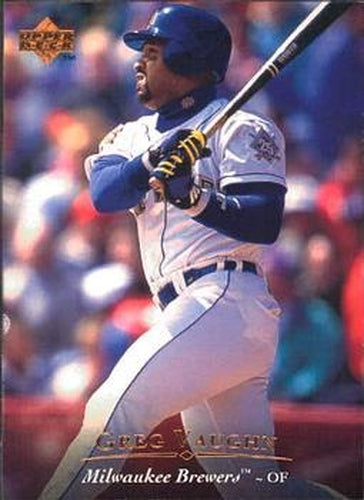 #300 Greg Vaughn - Milwaukee Brewers - 1995 Upper Deck Baseball