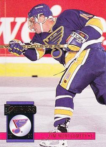 #300 Jim Montgomery - St. Louis Blues - 1993-94 Donruss Hockey