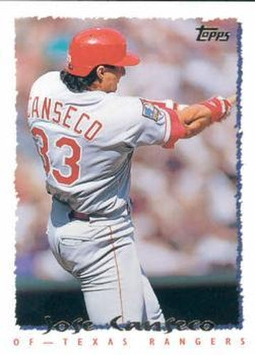#300 Jose Canseco - Texas Rangers - 1995 Topps Baseball