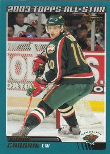 #300 Marian Gaborik - Minnesota Wild - 2003-04 Topps Hockey