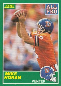 #300 Mike Horan - Denver Broncos - 1989 Score Football