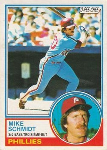 #300 Mike Schmidt - Philadelphia Phillies - 1983 O-Pee-Chee Baseball