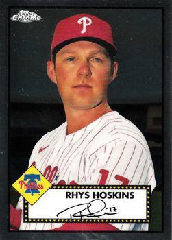 #300 Rhys Hoskins - Philadelphia Phillies - 2021 Topps Chrome Platinum Anniversary Baseball