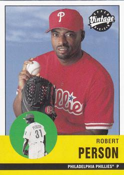 #300 Robert Person - Philadelphia Phillies - 2001 Upper Deck Vintage Baseball