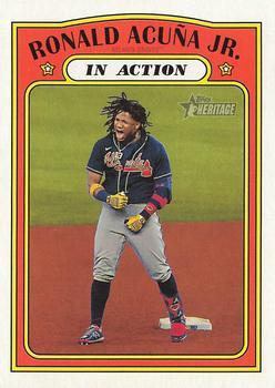 #300 Ronald Acu–a Jr. - Atlanta Braves - 2021 Topps Heritage Baseball