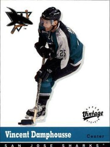 #300 Vincent Damphousse - San Jose Sharks - 2000-01 Upper Deck Vintage Hockey