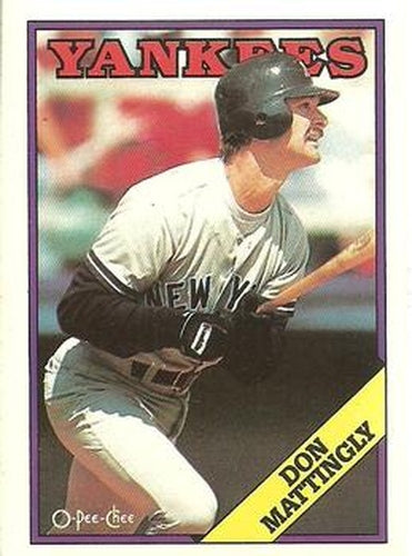 #300 Don Mattingly - New York Yankees - 1988 O-Pee-Chee Baseball