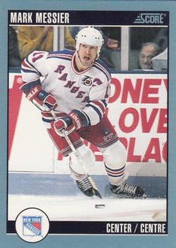 #300 Mark Messier - New York Rangers - 1992-93 Score Canadian Hockey