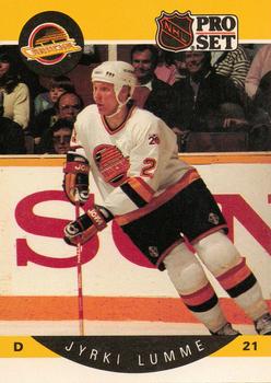 #300 Jyrki Lumme - Vancouver Canucks - 1990-91 Pro Set Hockey