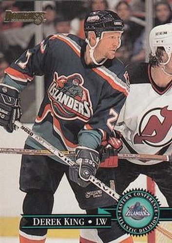 #300 Derek King - New York Islanders - 1995-96 Donruss Hockey