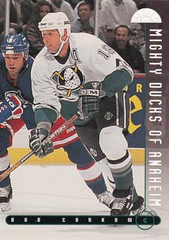 #300 Bob Corkum - Anaheim Mighty Ducks - 1995-96 Leaf Hockey