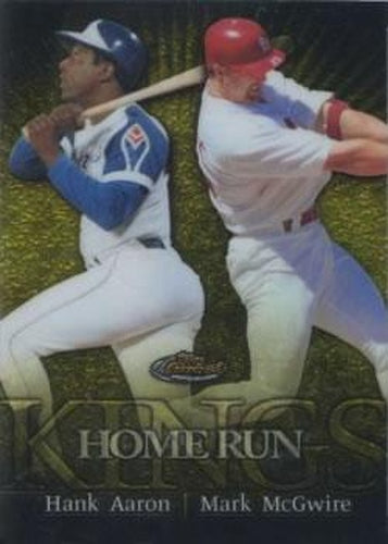 #300 Hank Aaron / Mark McGwire - Atlanta Braves / St. Louis Cardinals - 1999 Finest Baseball