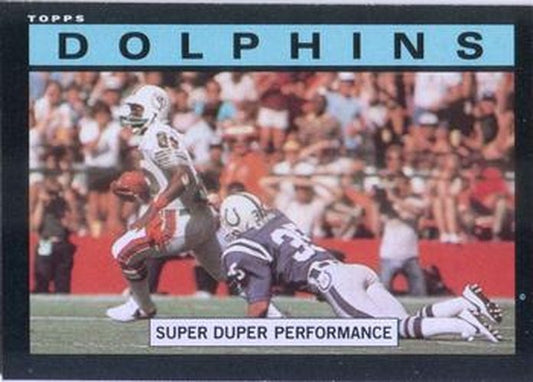 #300 Dolphins Team Leaders - Miami Dolphins - 1985 Topps Football