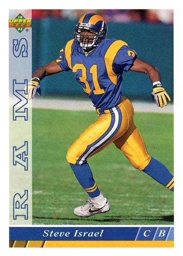 #300 Steve Israel - Los Angeles Rams - 1993 Upper Deck Football
