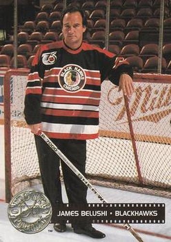 #300 James Belushi - Chicago Blackhawks - 1991-92 Pro Set Platinum Hockey