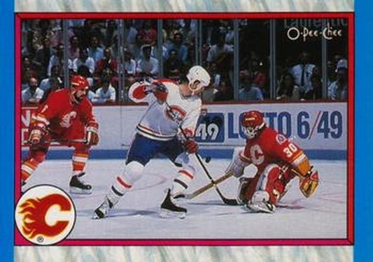 #300 Calgary Flames - Calgary Flames - 1989-90 O-Pee-Chee Hockey