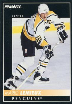 #300 Mario Lemieux - Pittsburgh Penguins - 1992-93 Pinnacle Canadian Hockey