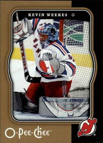 #300 Kevin Weekes - New Jersey Devils - 2007-08 O-Pee-Chee Hockey