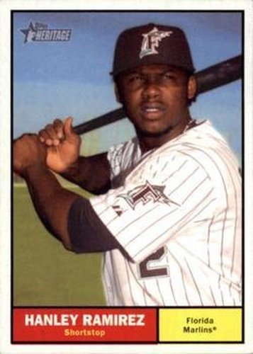 #300a Hanley Ramirez - Florida Marlins - 2010 Topps Heritage Baseball