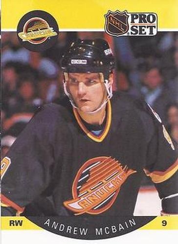 #301 Andrew McBain - Vancouver Canucks - 1990-91 Pro Set Hockey