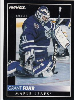 #301 Grant Fuhr - Toronto Maple Leafs - 1992-93 Pinnacle Canadian Hockey