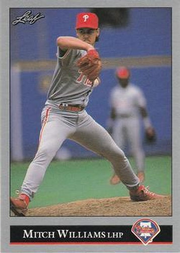 #301 Mitch Williams - Philadelphia Phillies - 1992 Leaf Baseball