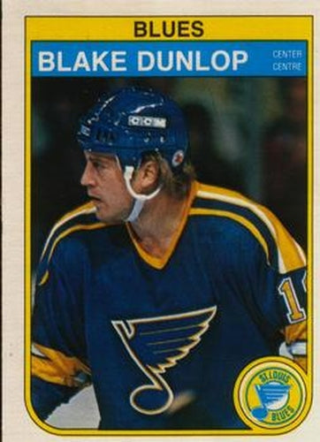 #301 Blake Dunlop - St. Louis Blues - 1982-83 O-Pee-Chee Hockey