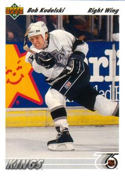 #301 Bob Kudelski - Los Angeles Kings - 1991-92 Upper Deck Hockey