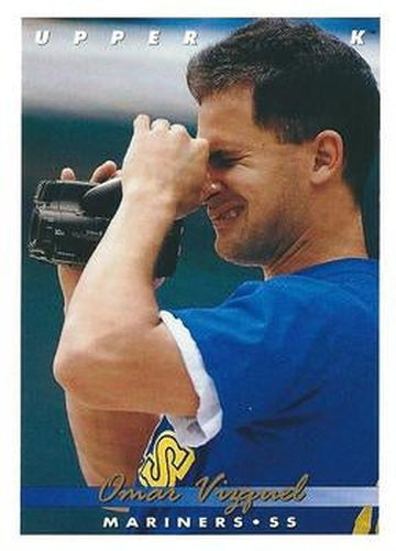 #301 Omar Vizquel - Seattle Mariners - 1993 Upper Deck Baseball