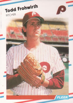 #301 Todd Frohwirth - Philadelphia Phillies - 1988 Fleer Baseball