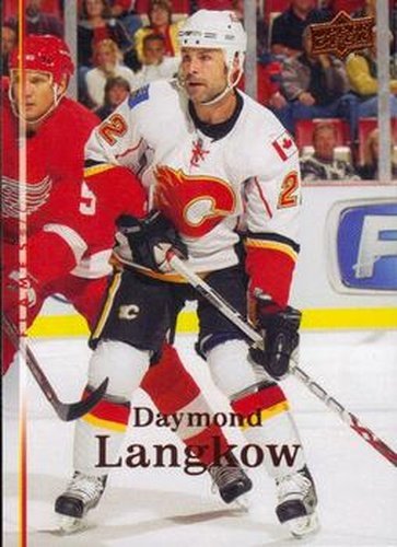 #301 Daymond Langkow - Calgary Flames - 2007-08 Upper Deck Hockey