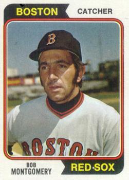 #301 Bob Montgomery - Boston Red Sox - 1974 Topps Baseball