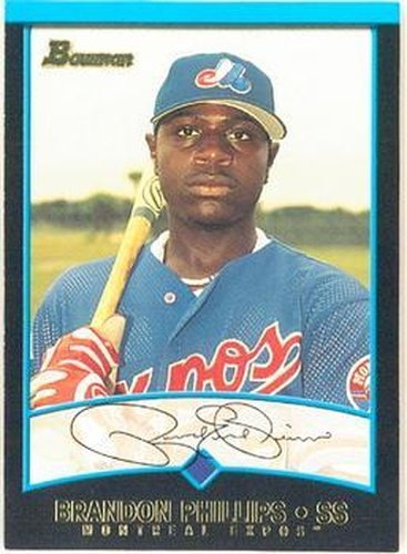 #301 Brandon Phillips - Montreal Expos - 2001 Bowman Baseball