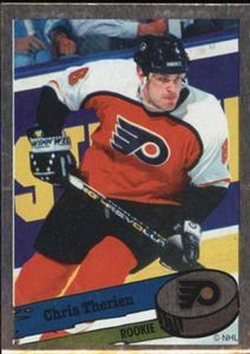 #301 Chris Therien - Philadelphia Flyers - 1995-96 Panini Hockey Stickers