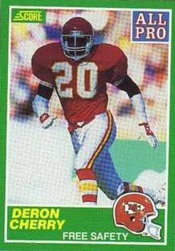 #301 Deron Cherry - Kansas City Chiefs - 1989 Score Football